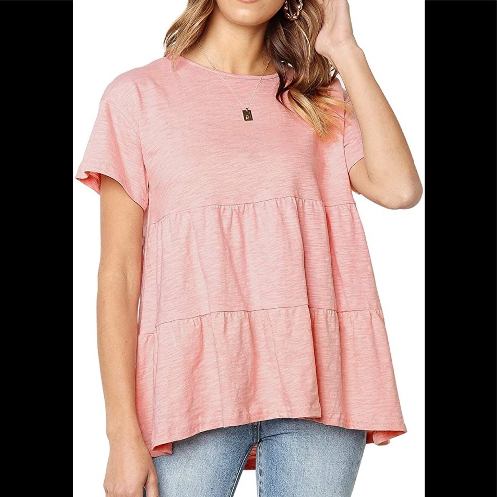 Pink babydoll top
